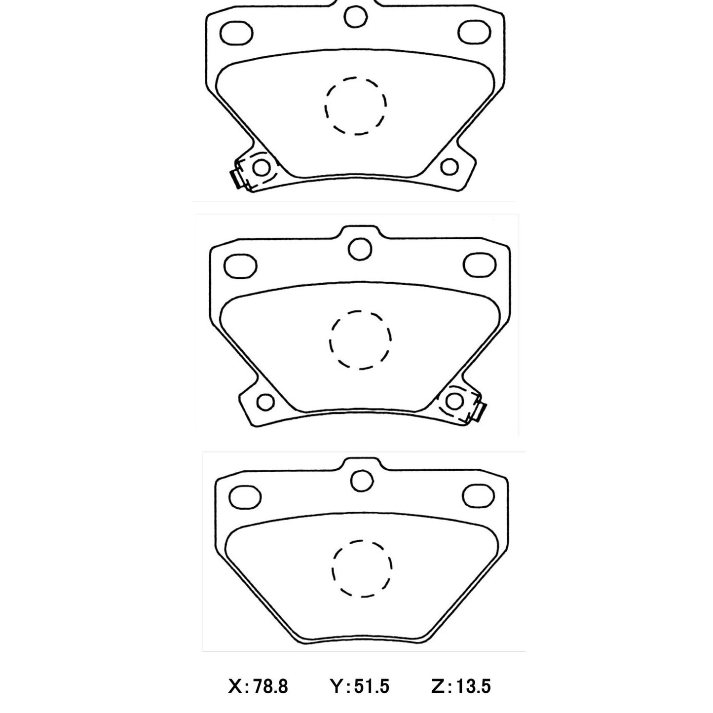 CIRCO Brake Pads Toyota Corolla ZZE123