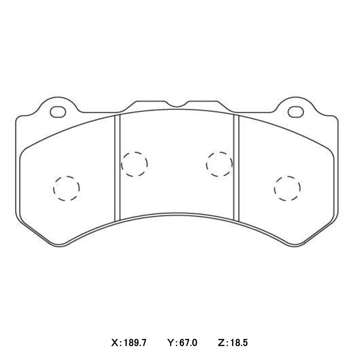 CIRCO Brake Pads Nissan GTR35 / Jeep SRT