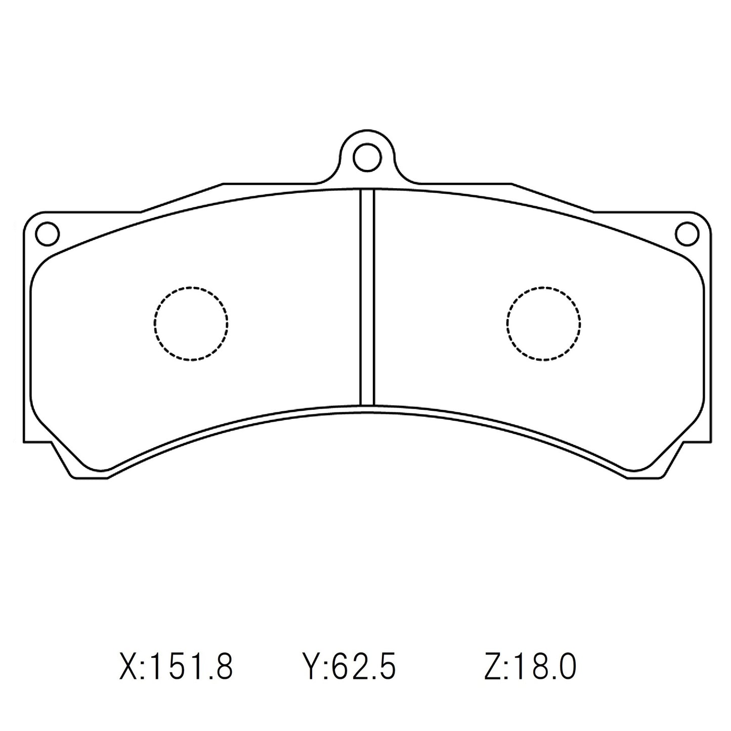 CIRCO Race Brake Pads AP Racing 6pot RD51