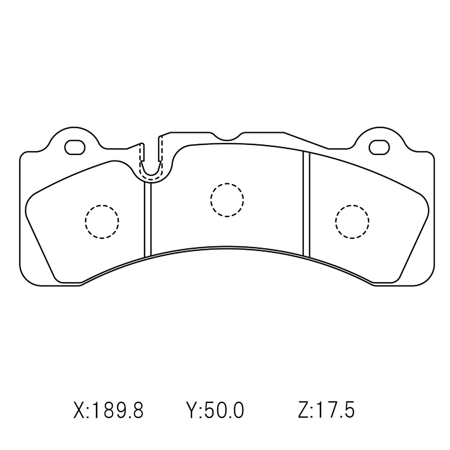 CIRCO Brake Pads Brembo 6pot GT D48