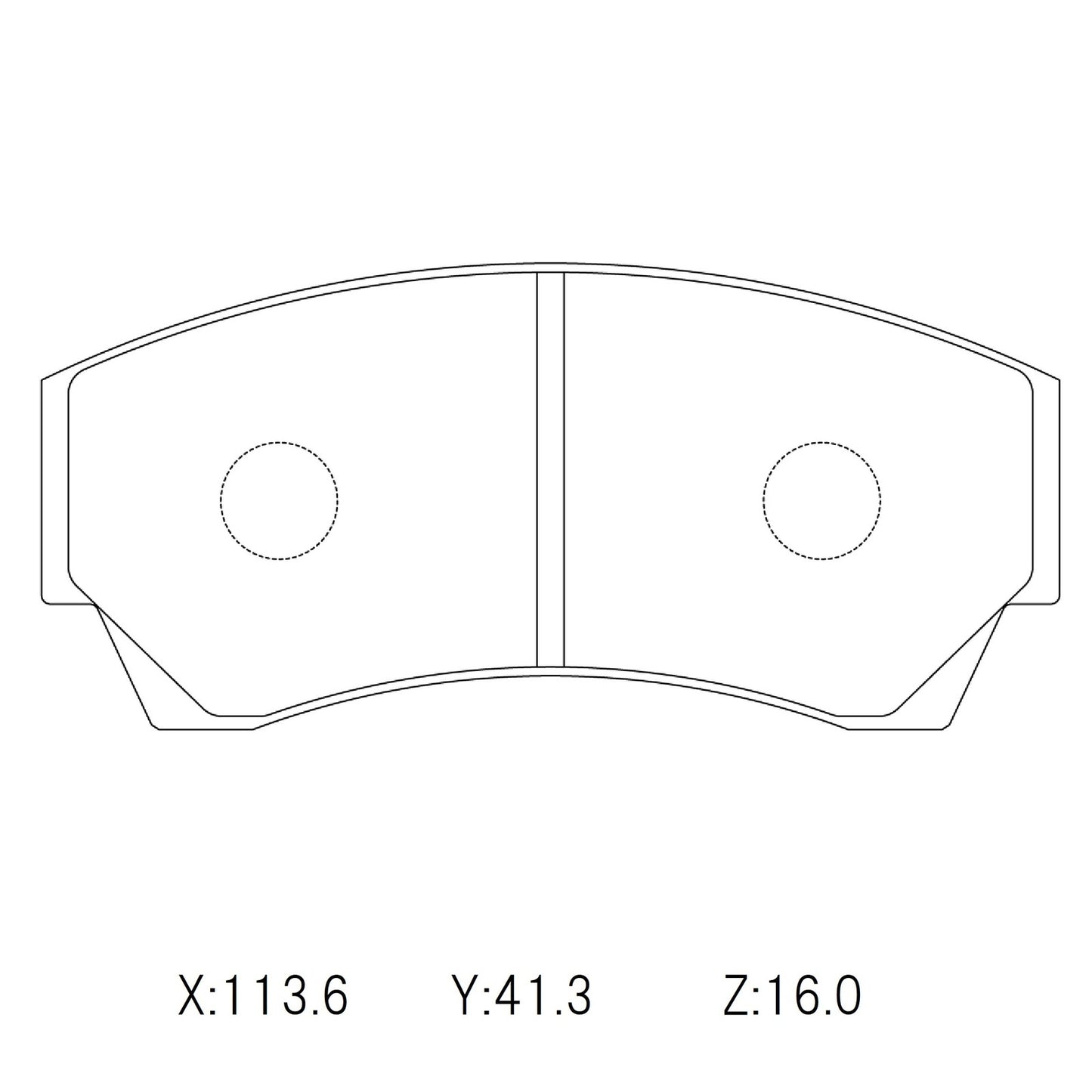 CIRCO Brake Pads AP 4 pot 113mm