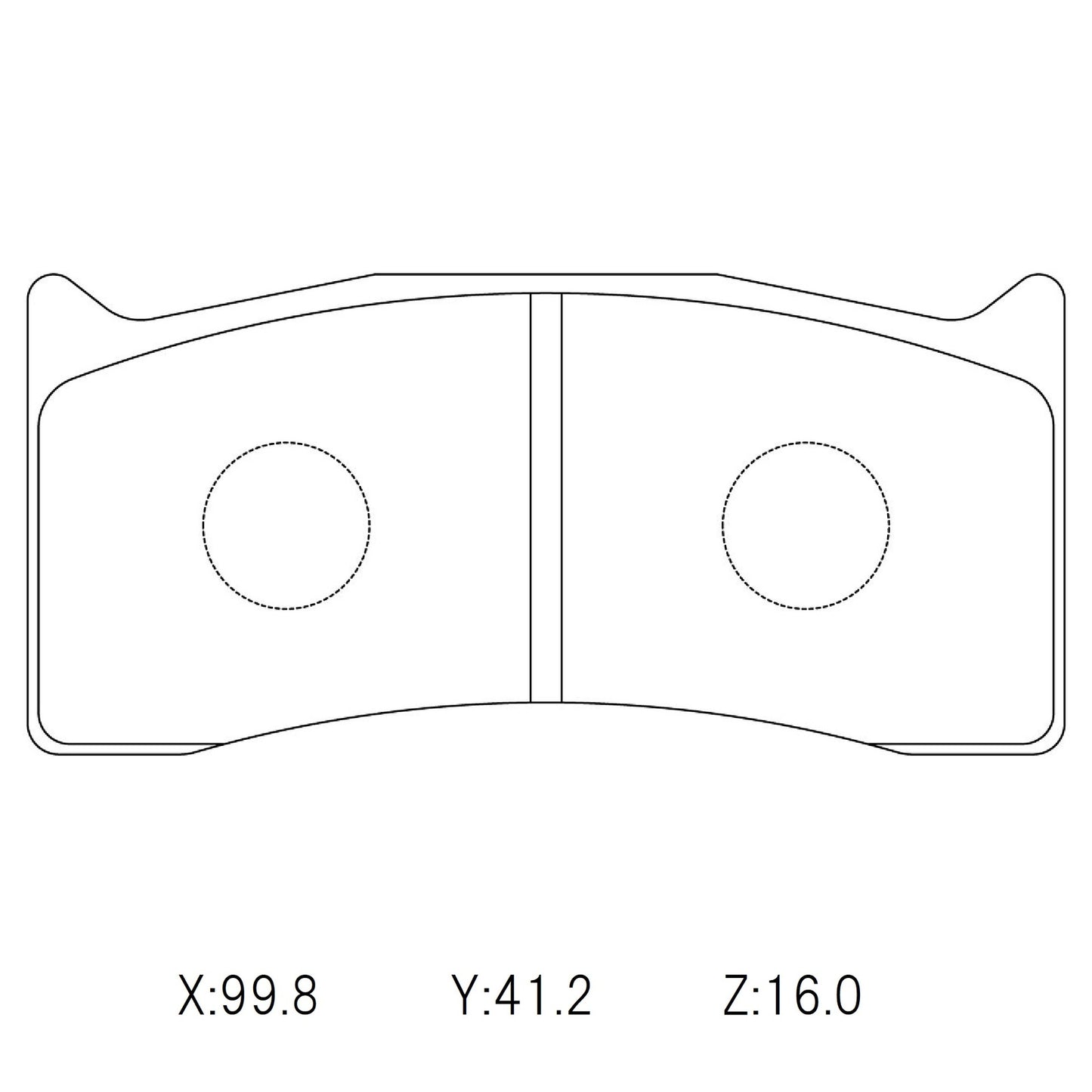 CIRCO Brake Pads Formula 3 (Brembo B08)