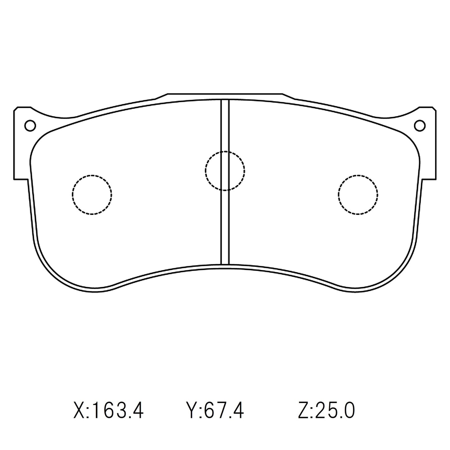CIRCO Brake Pads Brembo 6 pot GT (Deep Annulus)