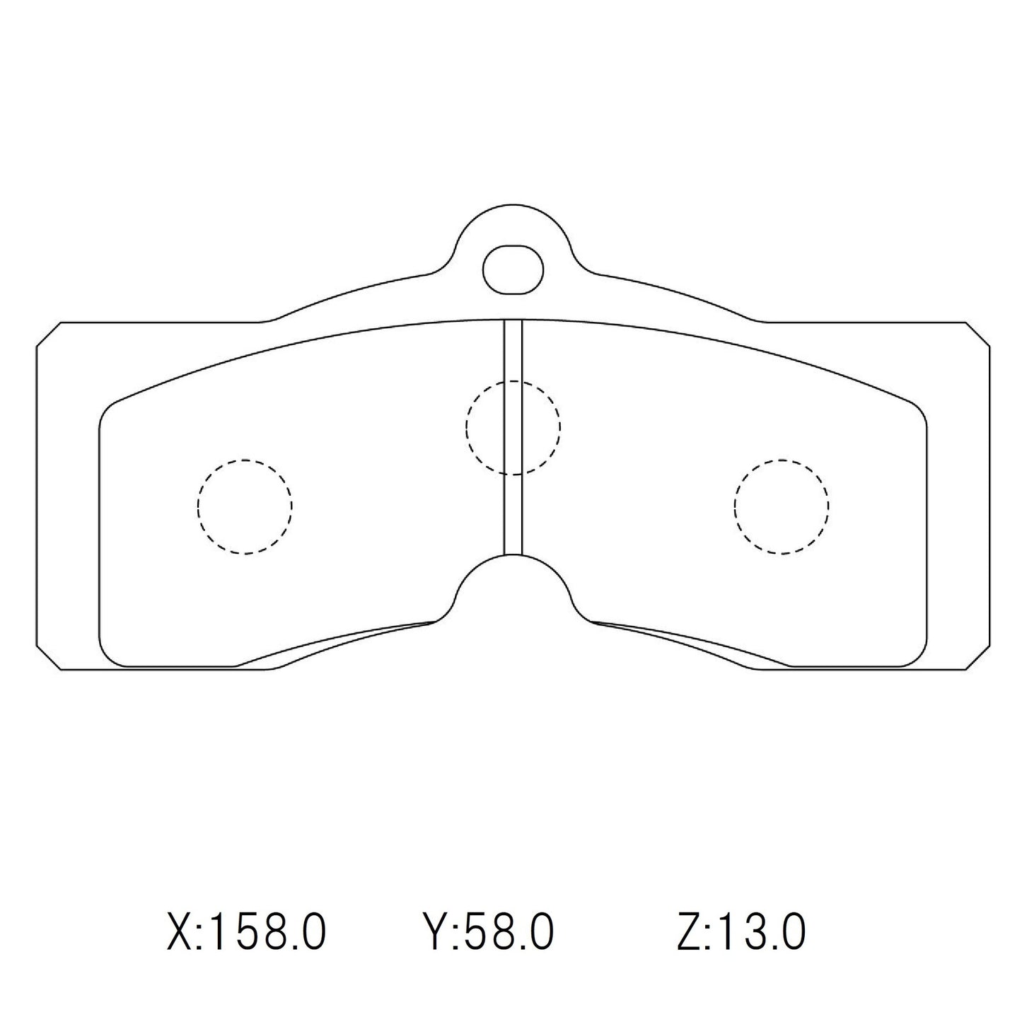 CIRCO Brake Pads Corvette Single Pin Historic