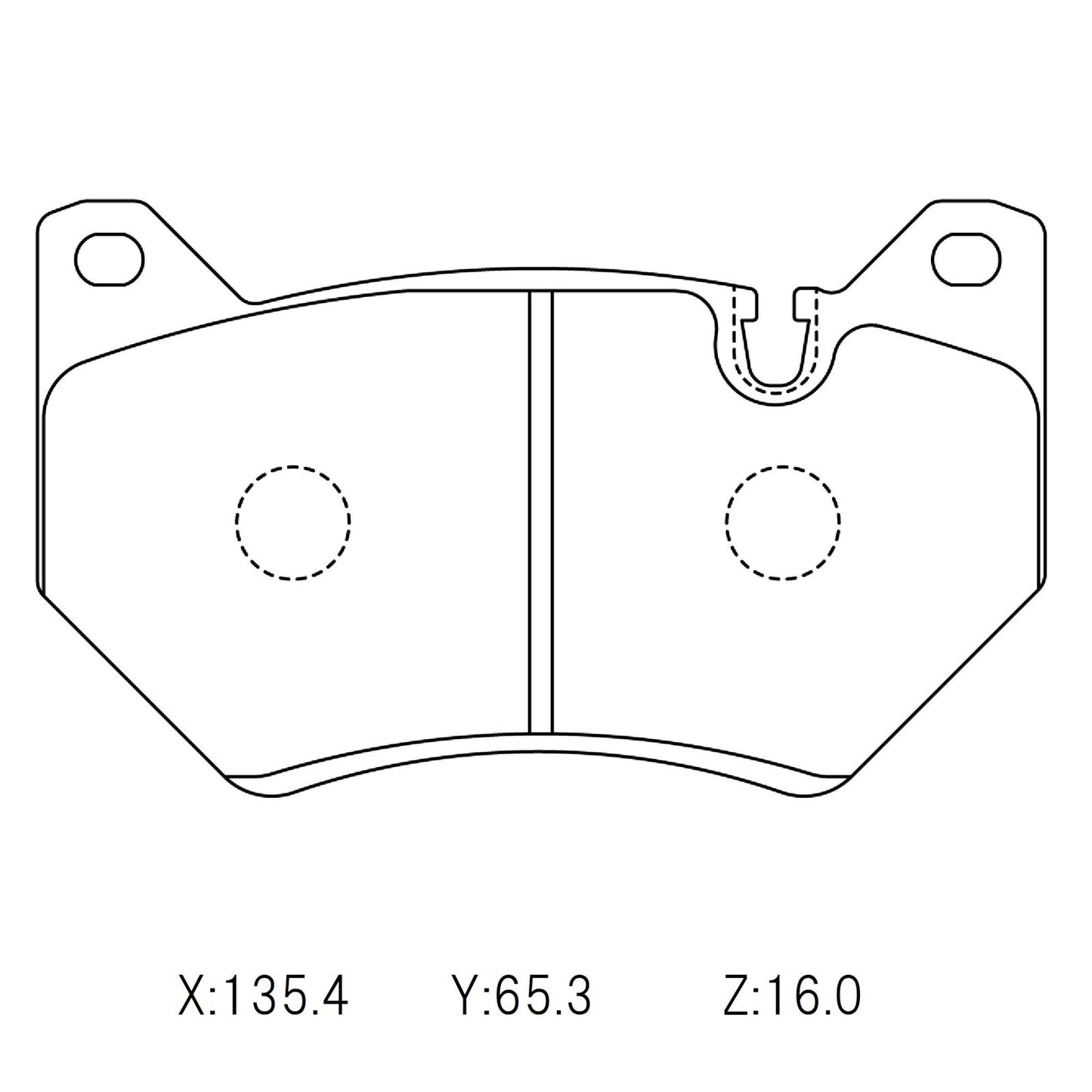 CIRCO Brake Pads Audi Q5 Brembo Front for PR number:1LH, 1LP