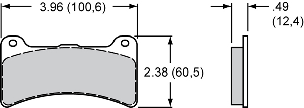 CIRCO Brake Pads Wilwood Dynapro Low Profile 4812