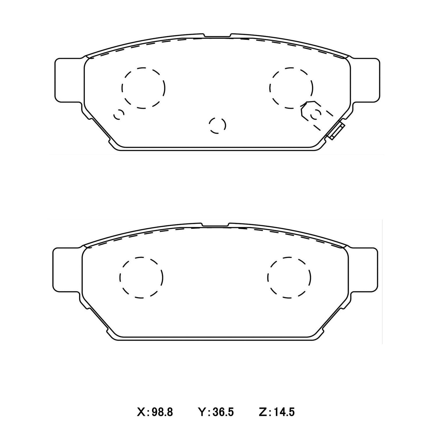 CIRCO S99 Performance Trackday Brake Pads Mitsubishi Lancer Evo 1