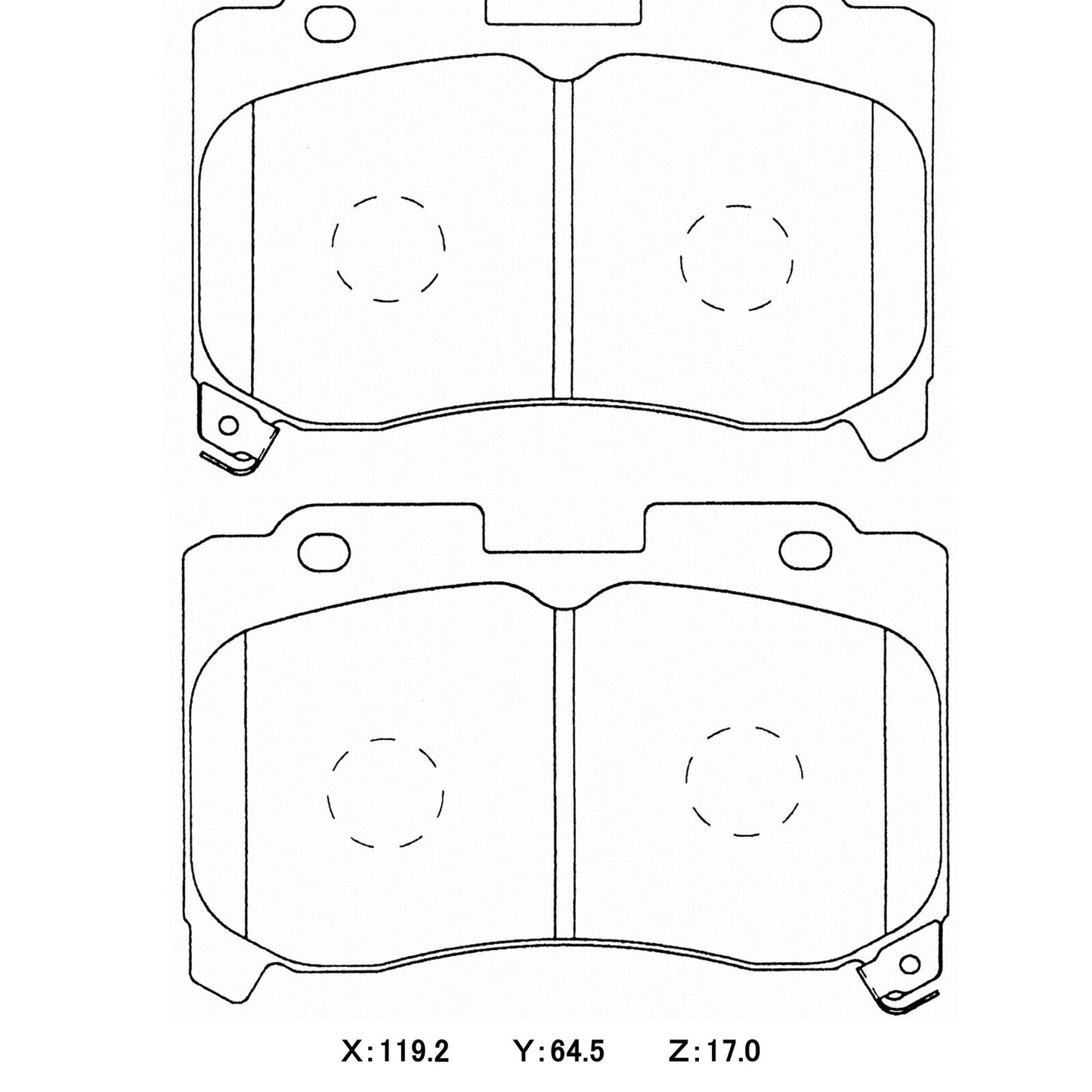 CIRCO Brake Pads Toyota Supra JZA80 (4pot) / Celica ST205 GT4