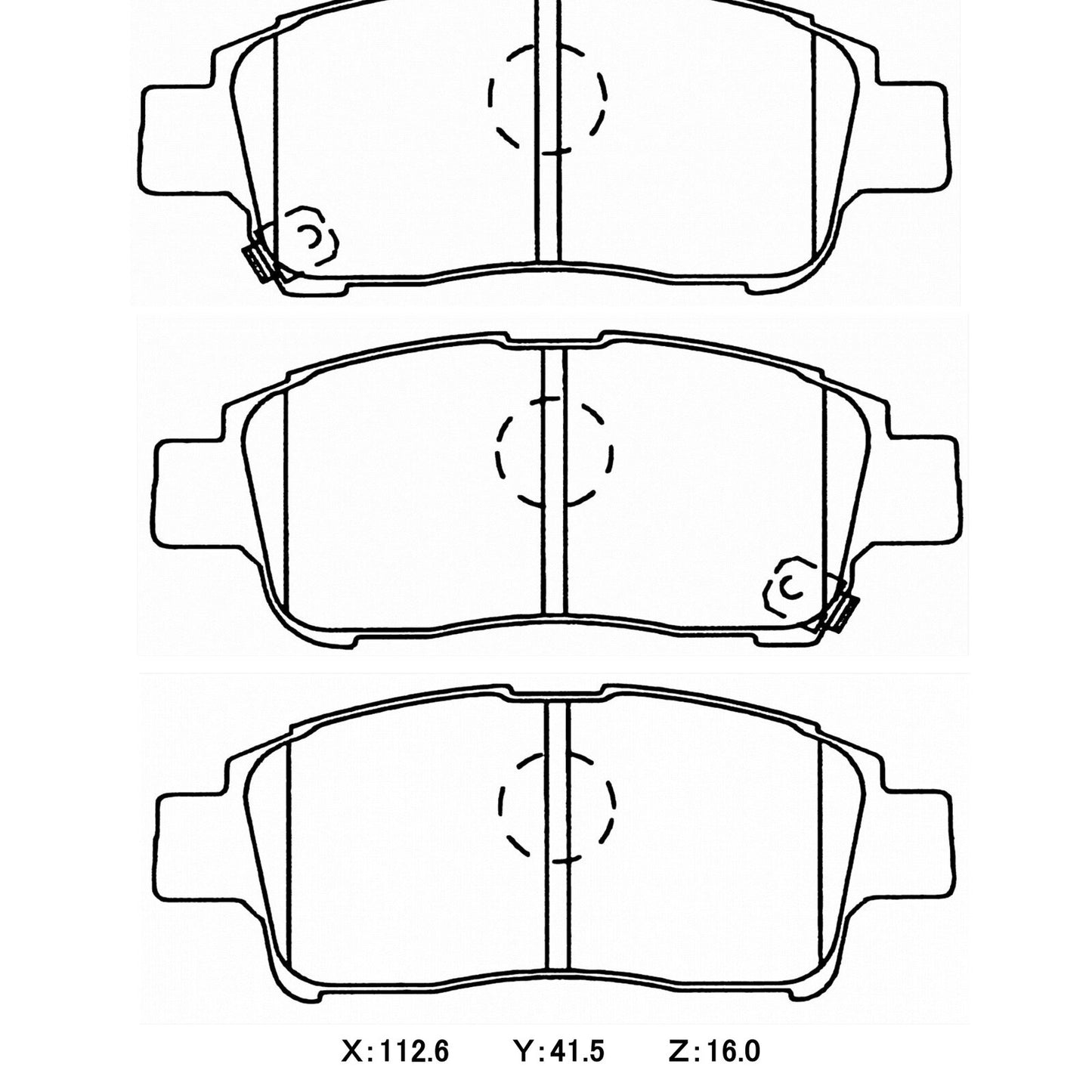 CIRCO Brake Pads Toyota Echo