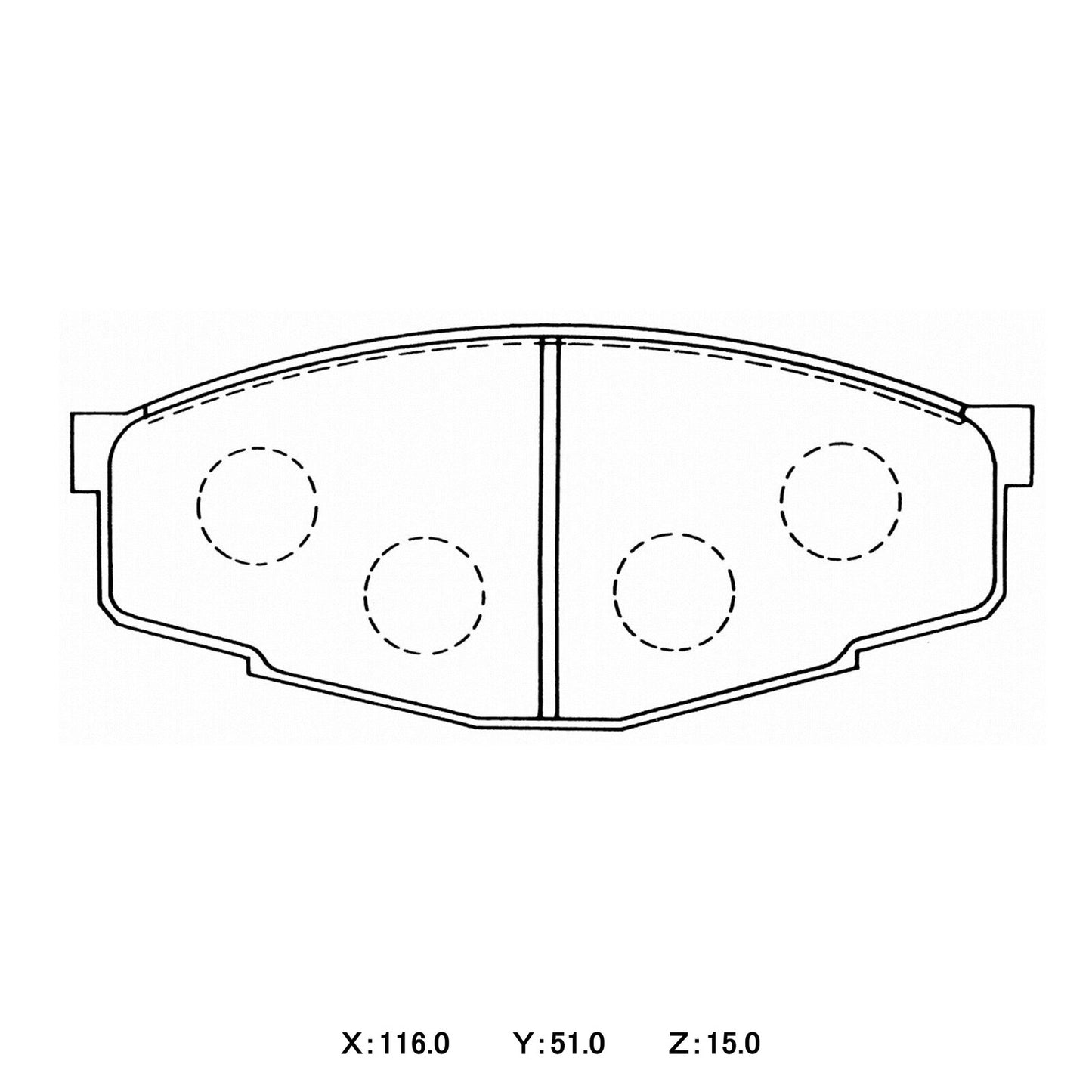 WinmaX Brake Pads Toyota Hilux 82