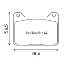 WinmaX Brake Pads Wilwood 7912 Powerlite
