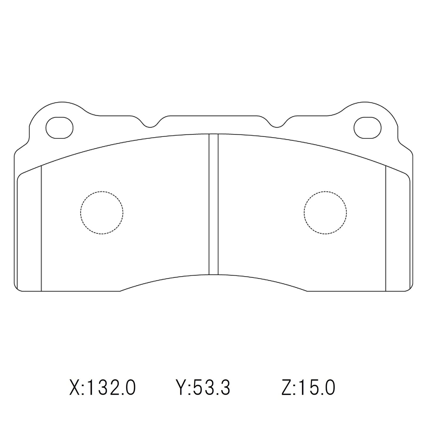 WinmaX W1 Performance Street Brake Pads Greddy, JBT 4-pot Caliper