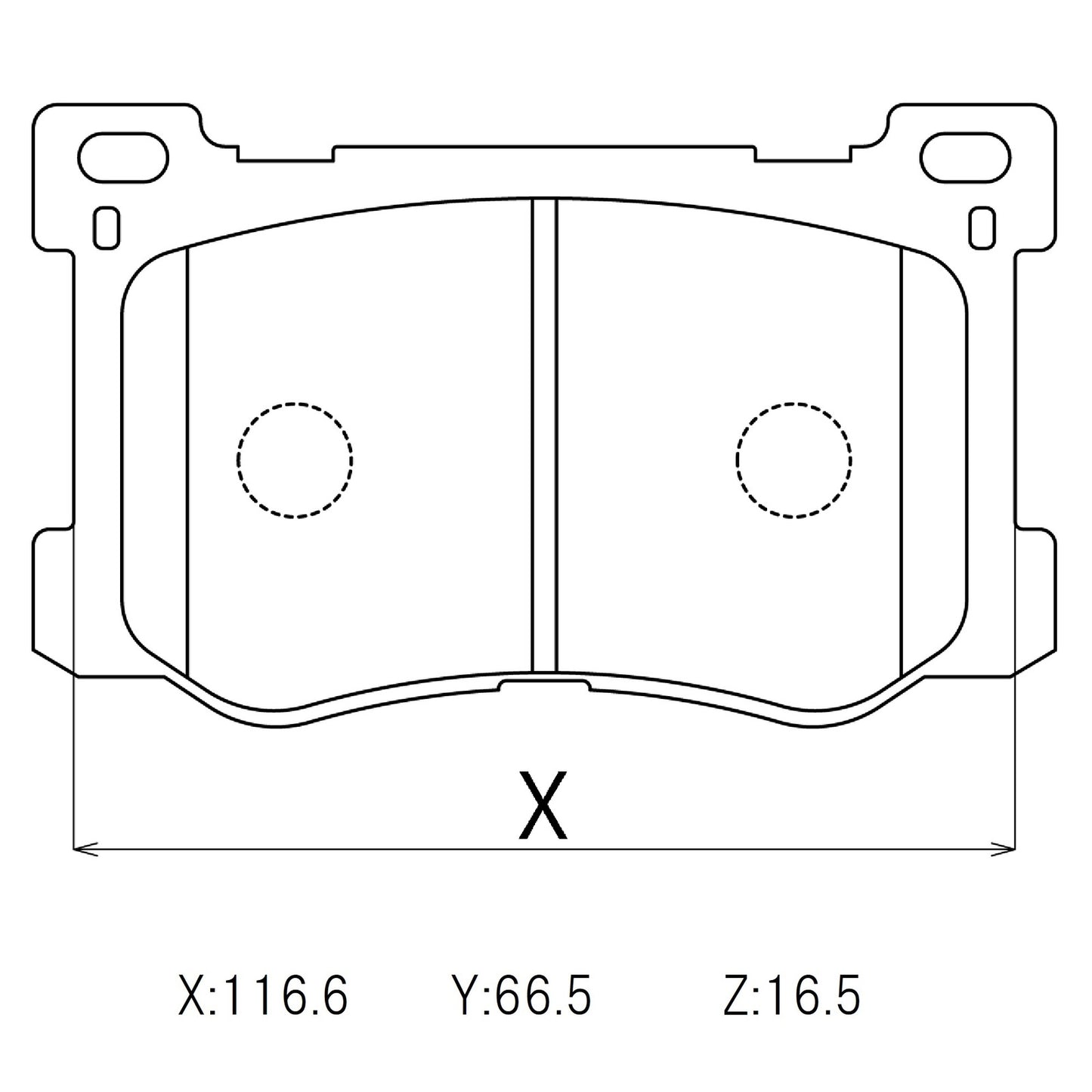 WinmaX Brake Pads Shockworks 4-pot, Hyundai Genesis G80