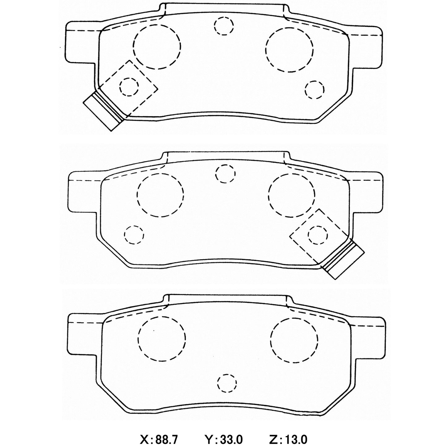 CIRCO / WinmaX Brake Pads HONDA Civic IV / V / Accord