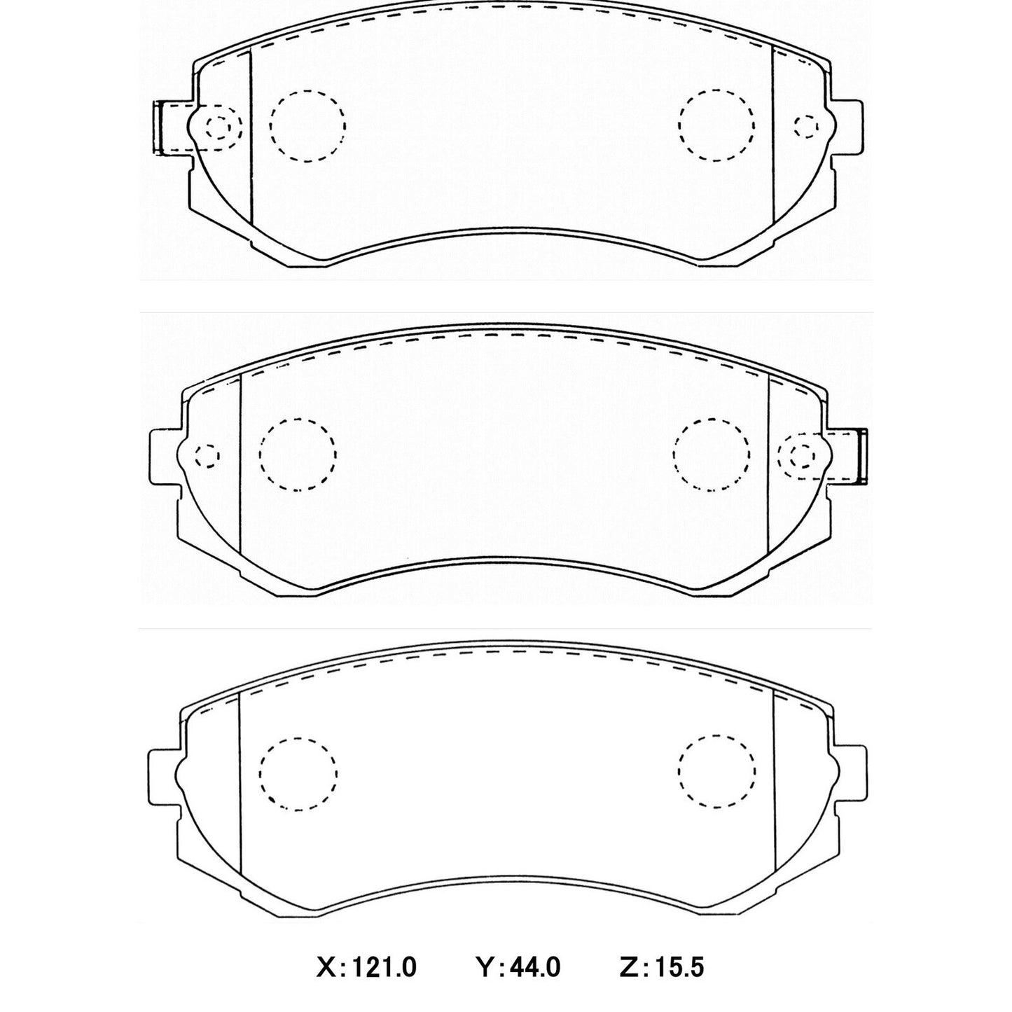 WinmaX Brake Pads Nissan Patrol (Y61, GU) REAR, Nissan Pulsar N14 1.8 FRONT