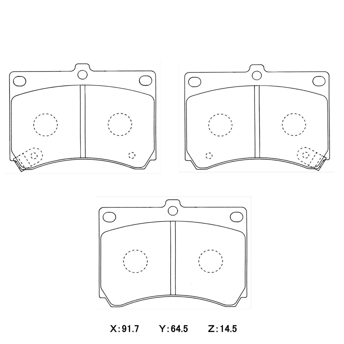 WinmaX Brake Pads Mazda 323 BA/BG