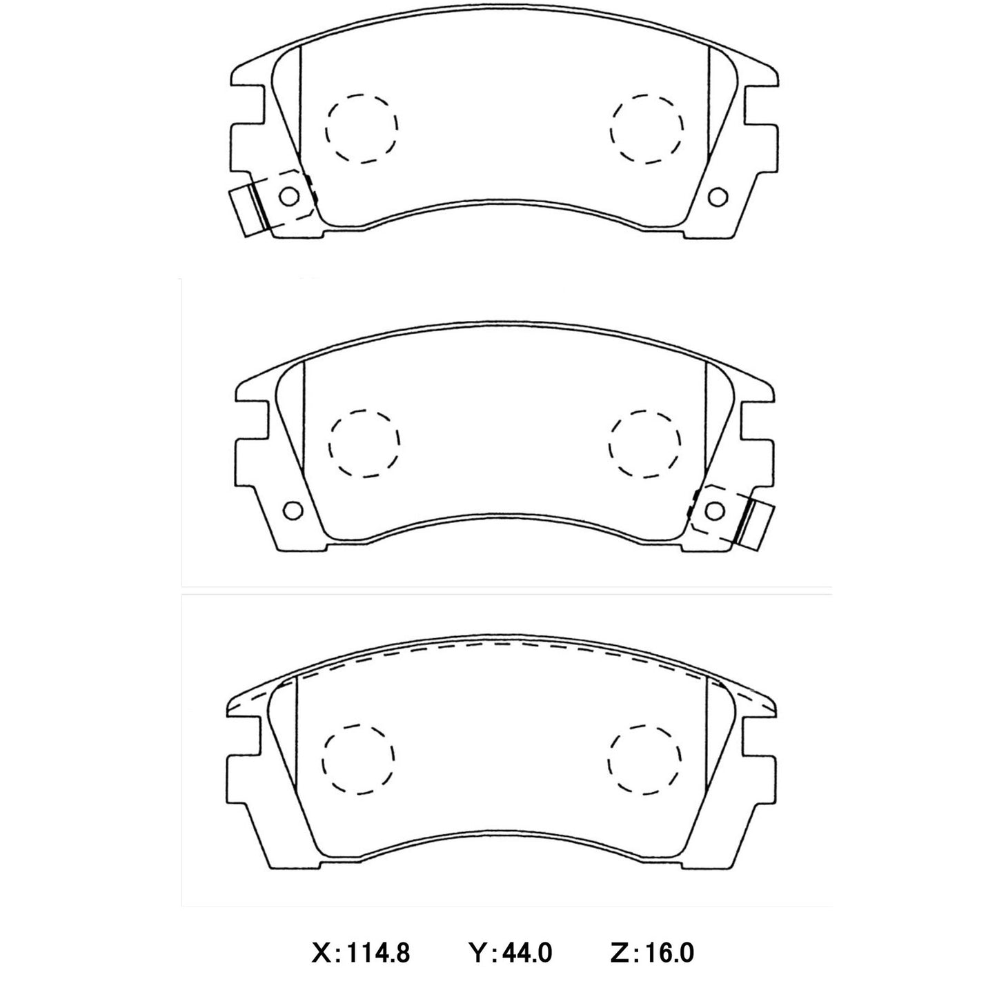 WinmaX Brake Pads Nissan PULSAR N14 1.6ltr (1990