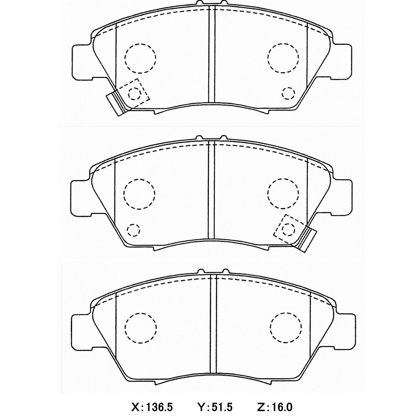 WinmaX Brake Pads Honda Integra DC5 IS / Civic EG