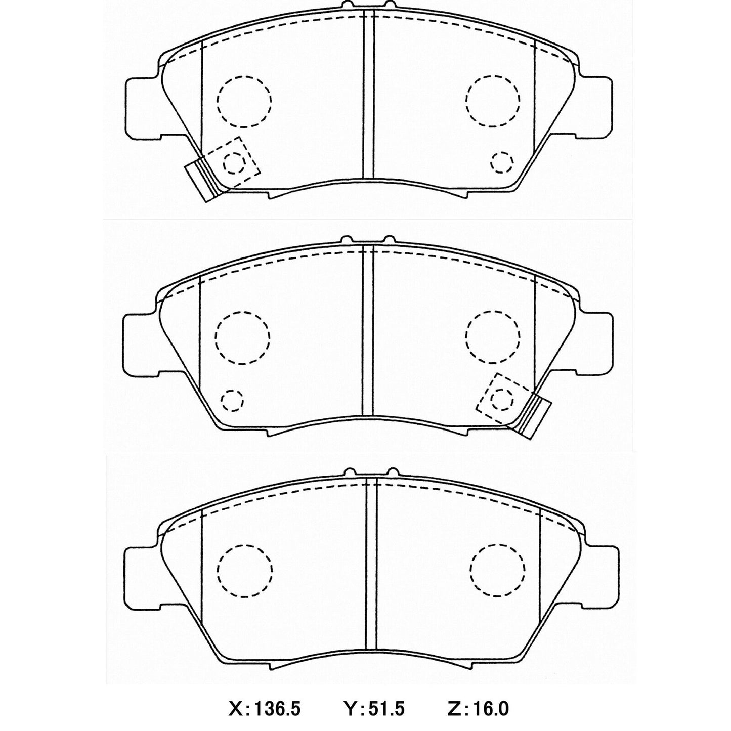 WinmaX Brake Pads Honda Integra DC5 IS / Civic EG