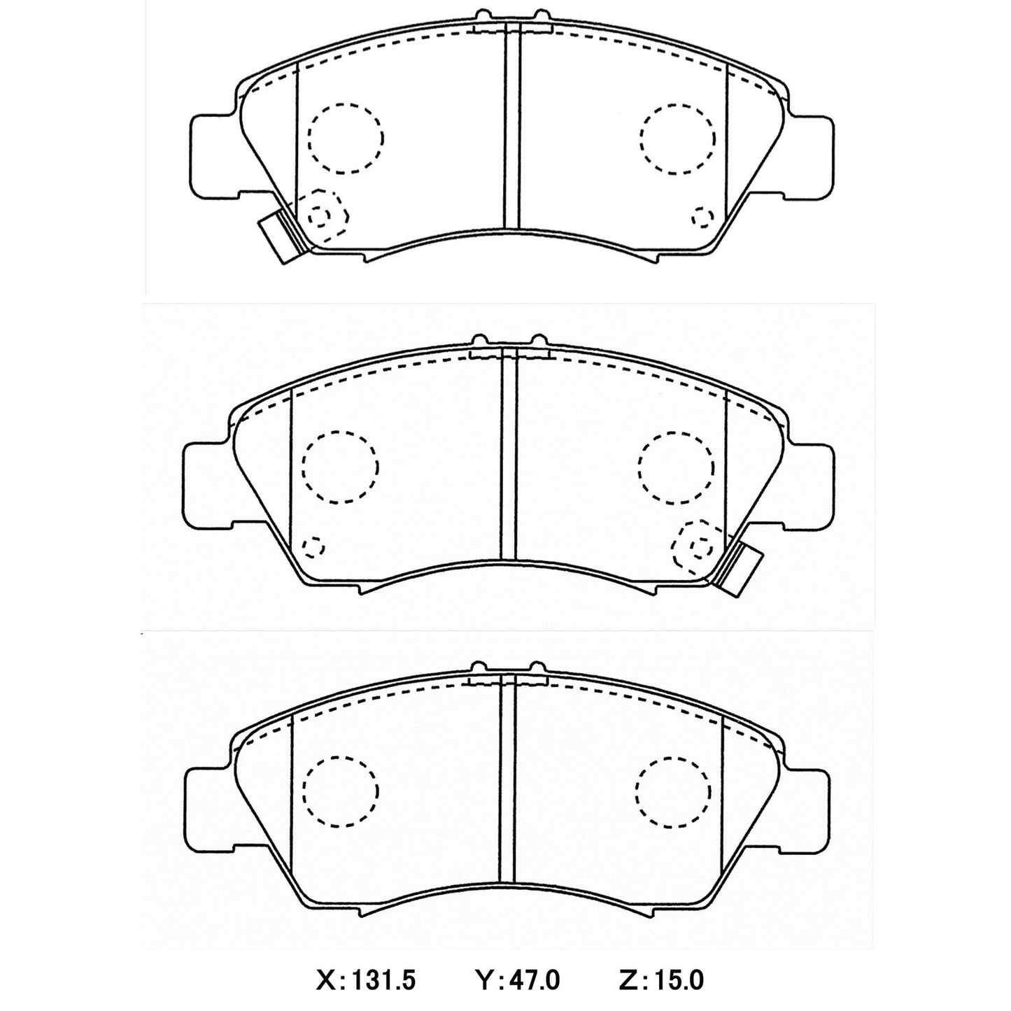 WinmaX Brake Pads Honda Jazz GD3/Civic/Integra