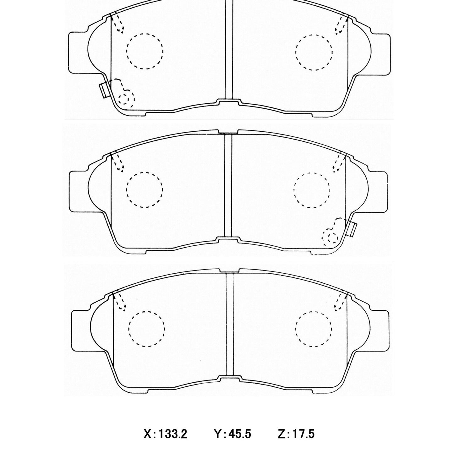 WinmaX Brake Pads Toyota Corolla, Camry
