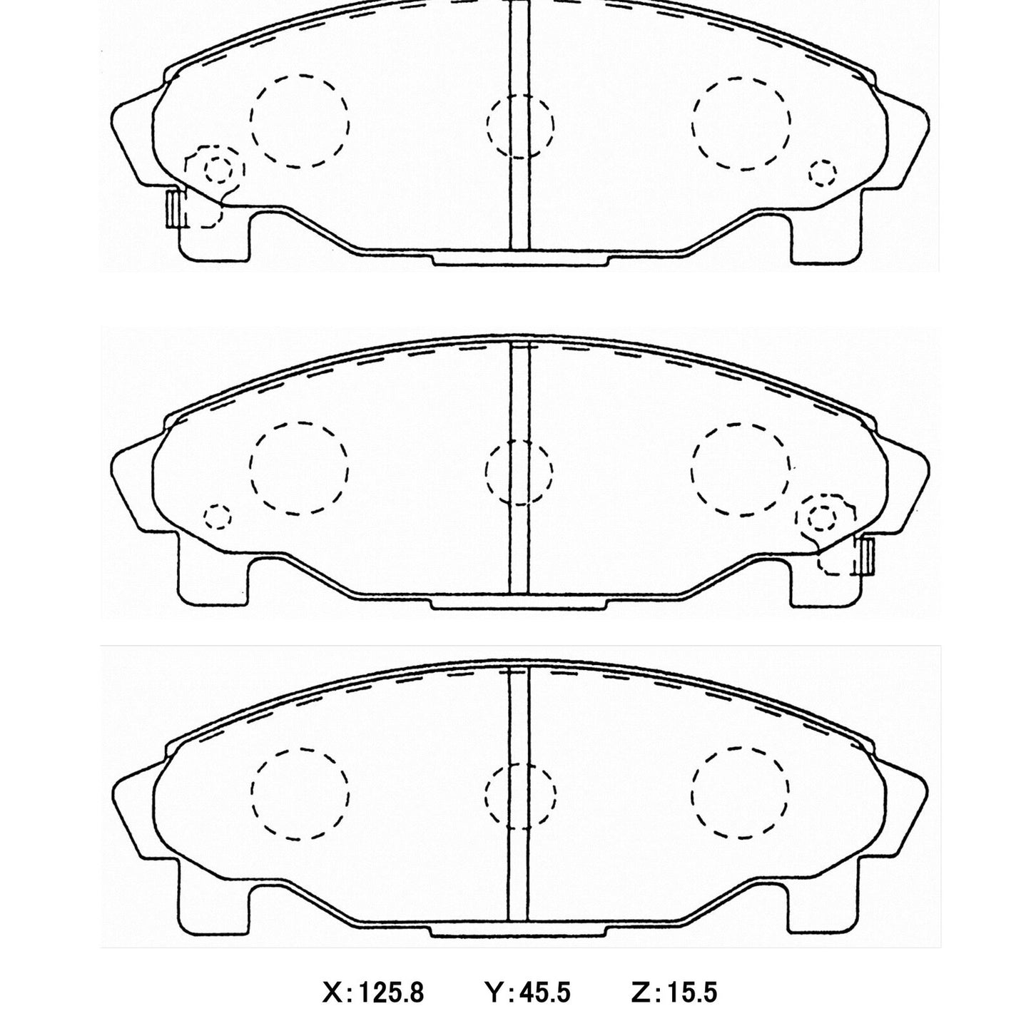 WinmaX Brake Pads Daihatshu Charade G200 / G201 / G203