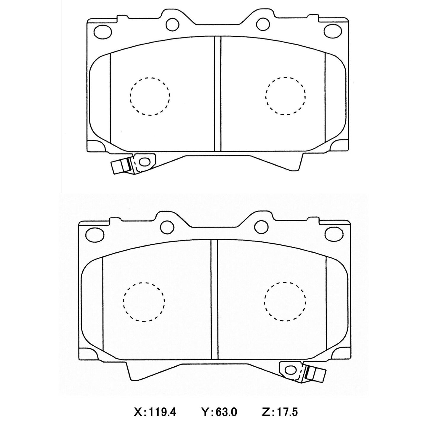 WinmaX Brake Pads Toyota Landcruiser 70/80 series