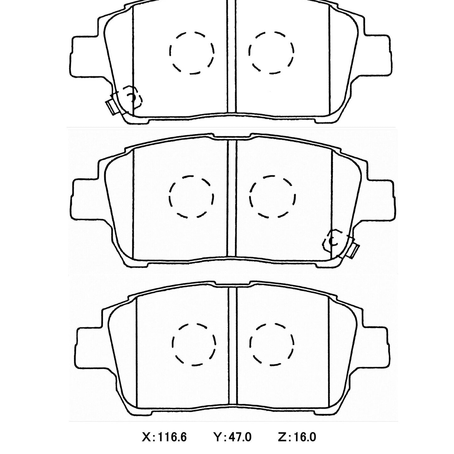 WinmaX Brake Pads Toyota MR2 (ZZW30)