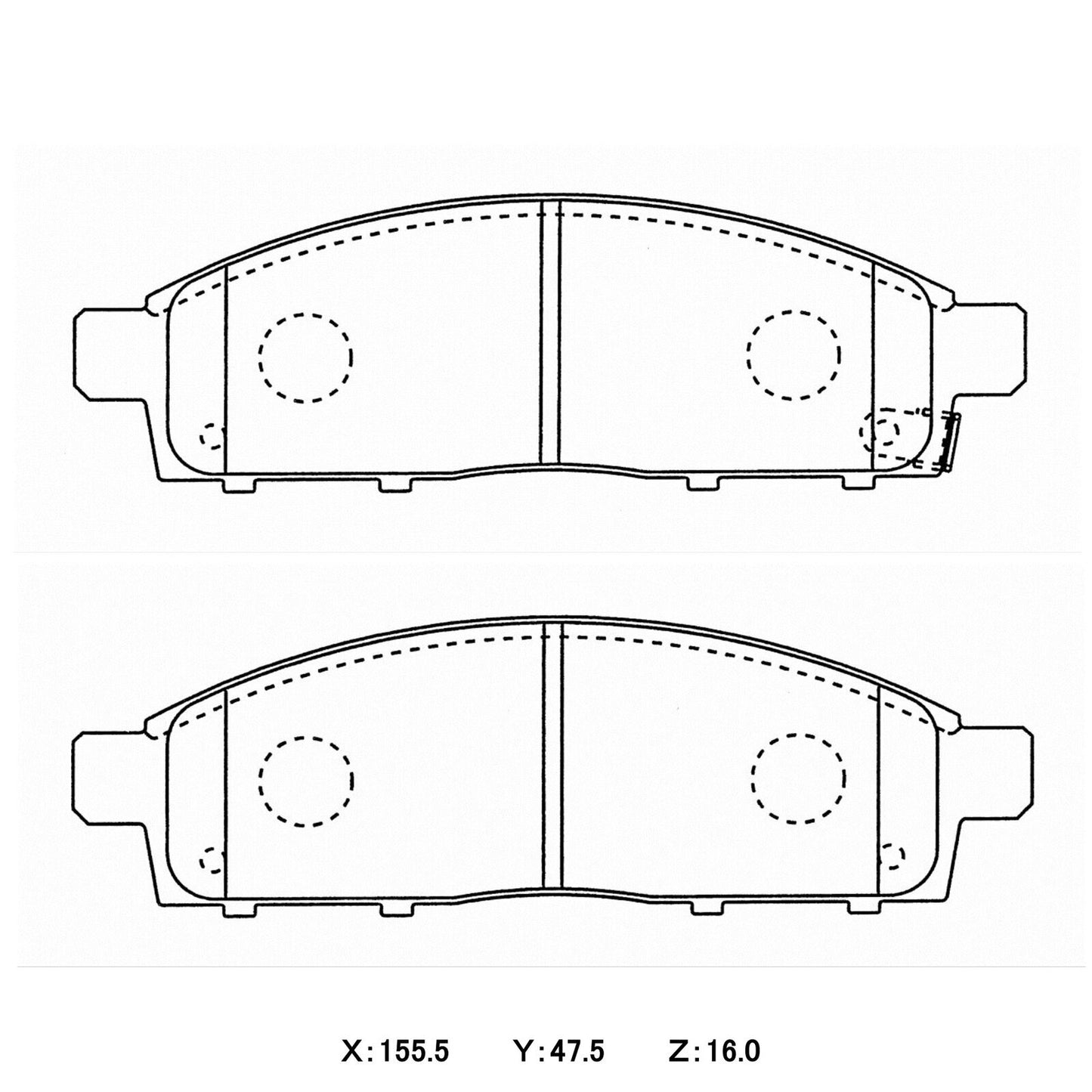 WinmaX Brake Pads Mitsubishi Triton / L200