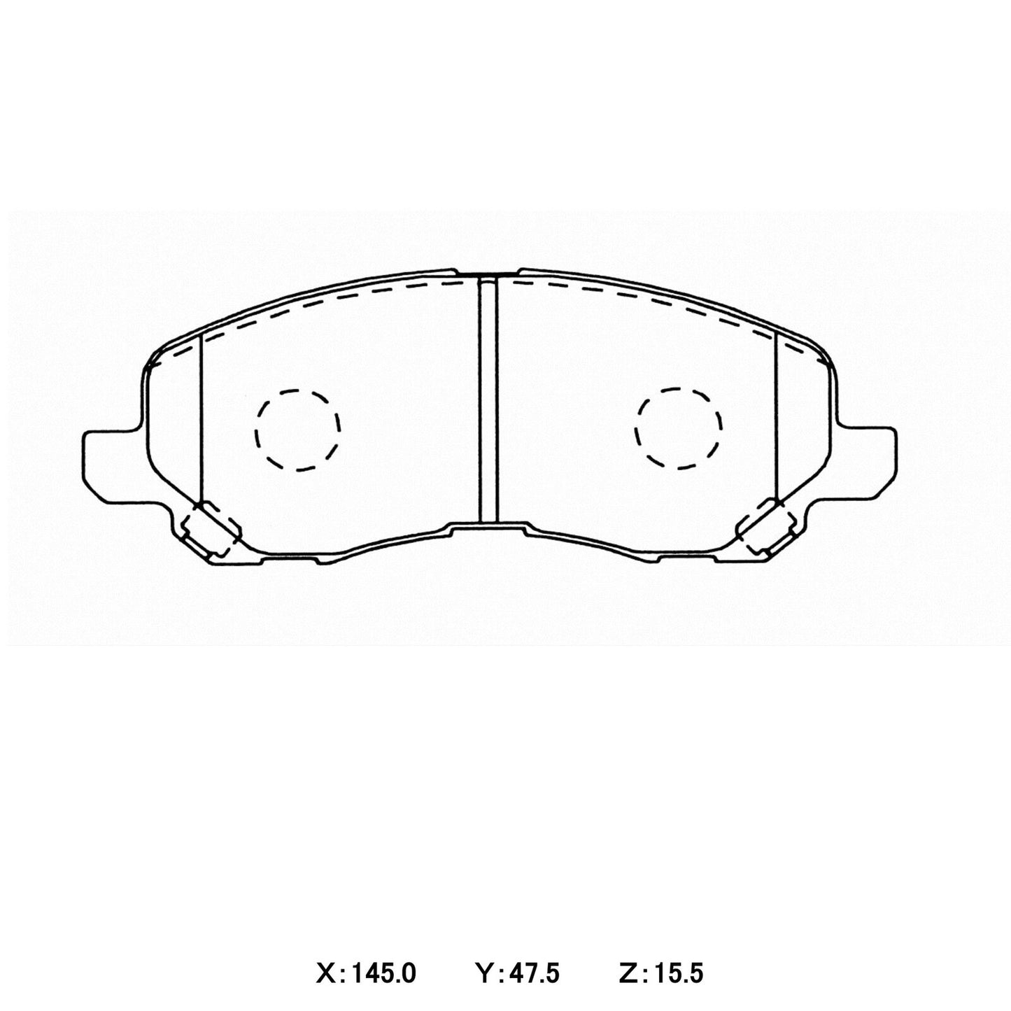 WinmaX Brake Pads Mitsubishi Lancer CS5W