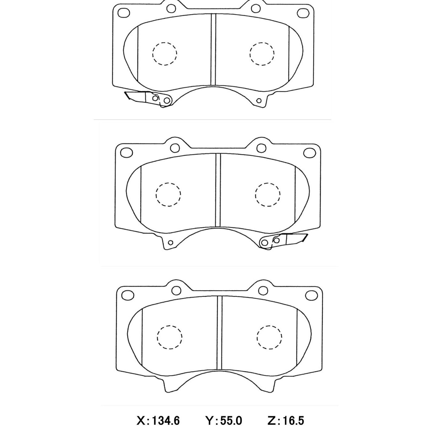 WinmaX Brake Pads Toyota Hilux / Prado / FJ Cruiser / Pajero
