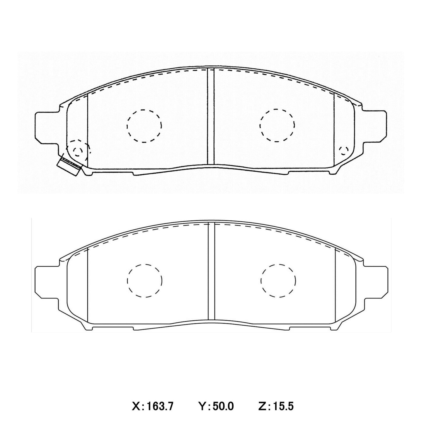 WinmaX Brake Pads Nissan Navara D40 (05