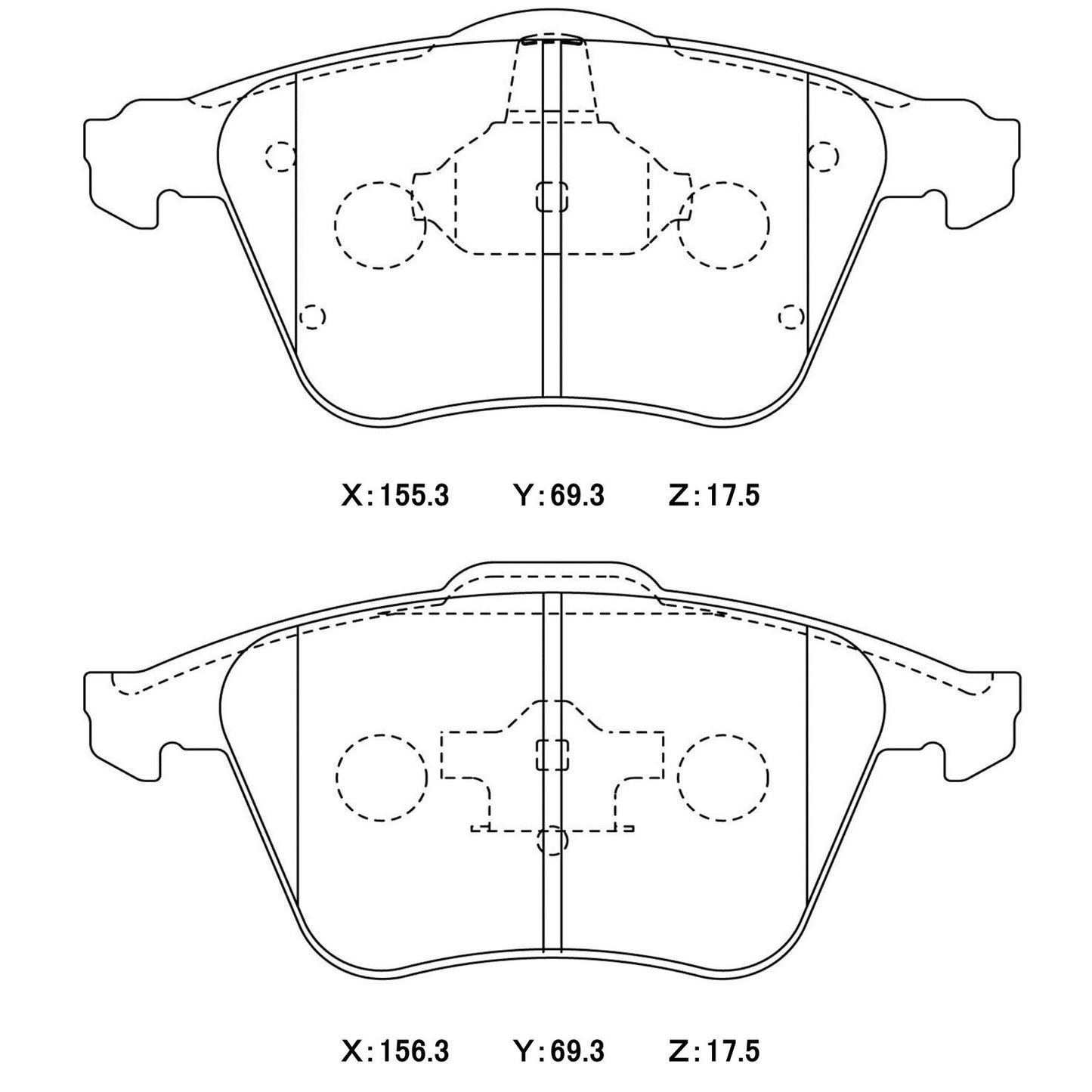 WinmaX Brake Pads Volkswagen Golf V R32 / Focus XR5 / Mazda 3 MPS