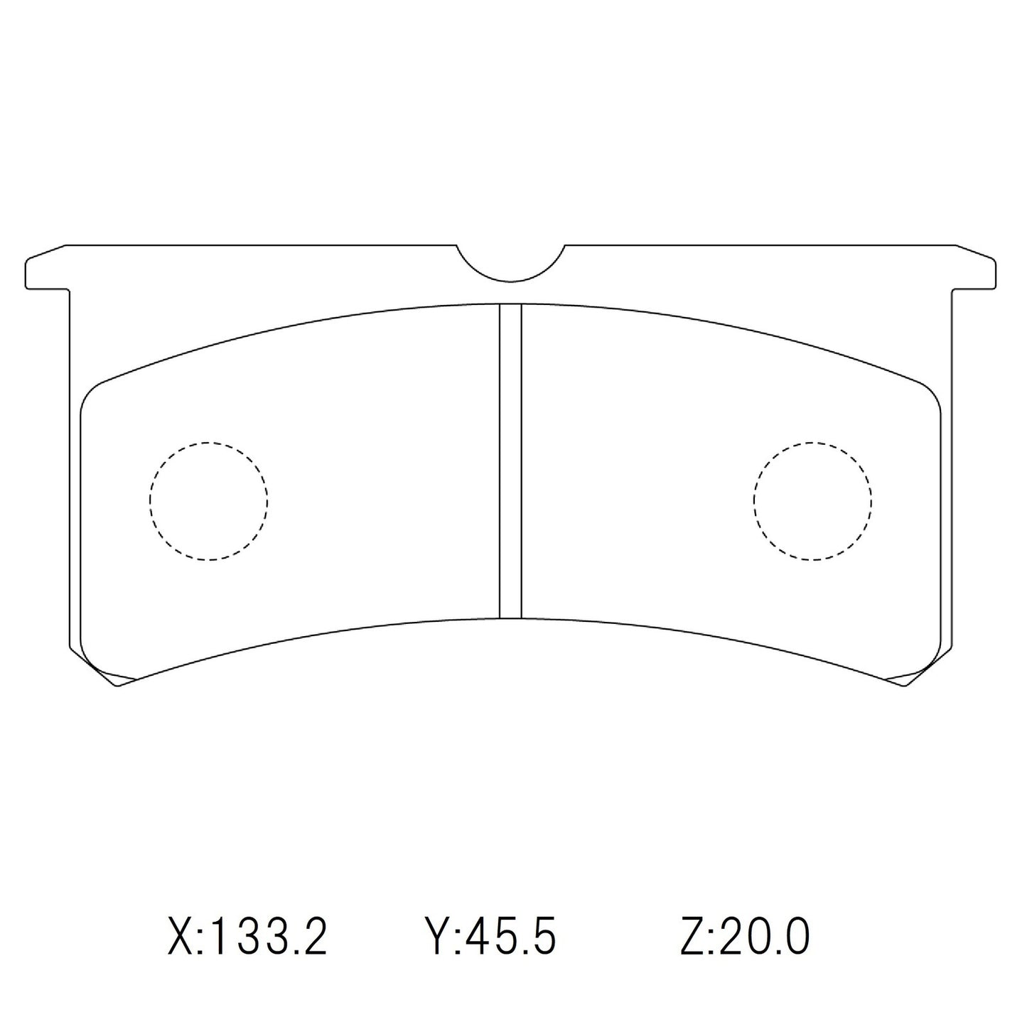 WinmaX Brake Pads Wilwood Superlite 7416 plate