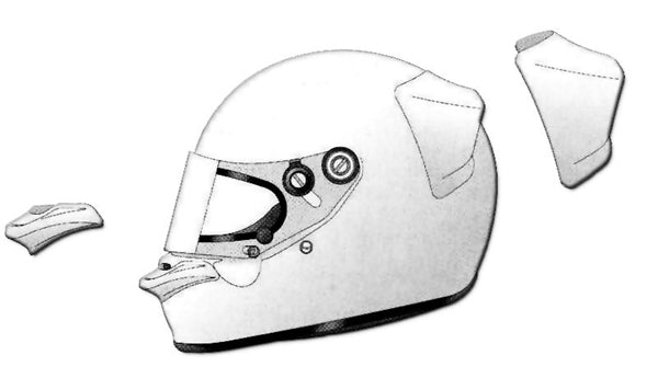 Arai PED Spoiler Kit For GP series Helmets