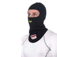 Black P1 FIA Open Face Balaclava