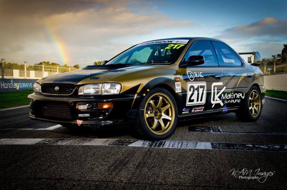 Craig and the CK Maloney Surveying SCRAWA GC8 Widebody Subaru