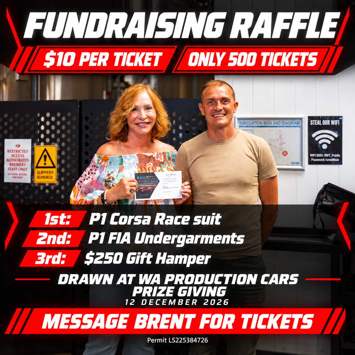 Fundraising Raffle — $10 Per Ticket