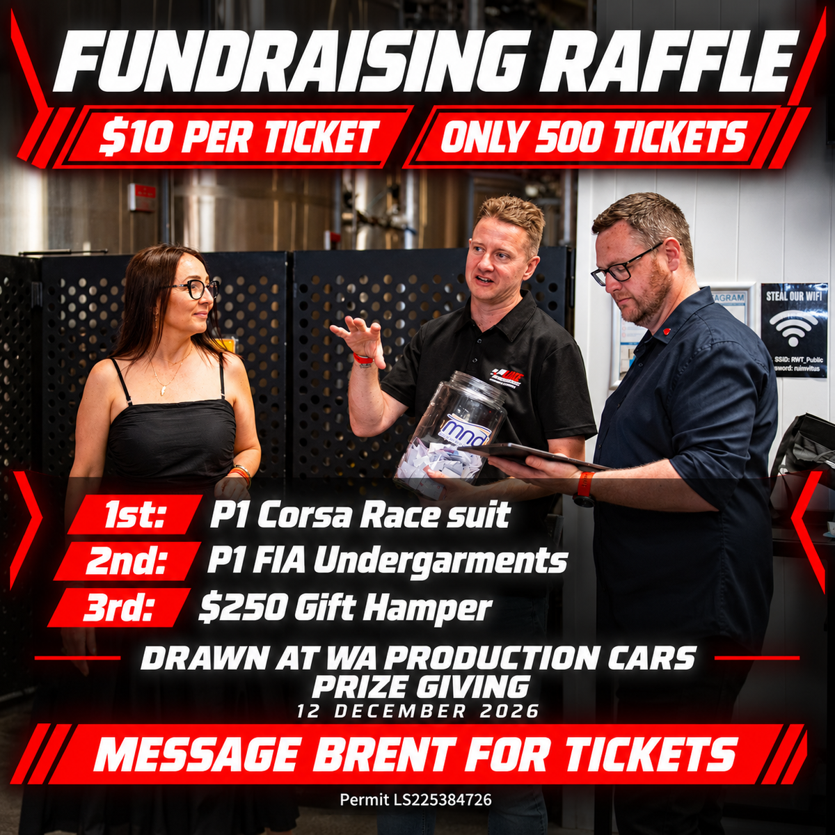 Fundraising Raffle — $10 Per Ticket