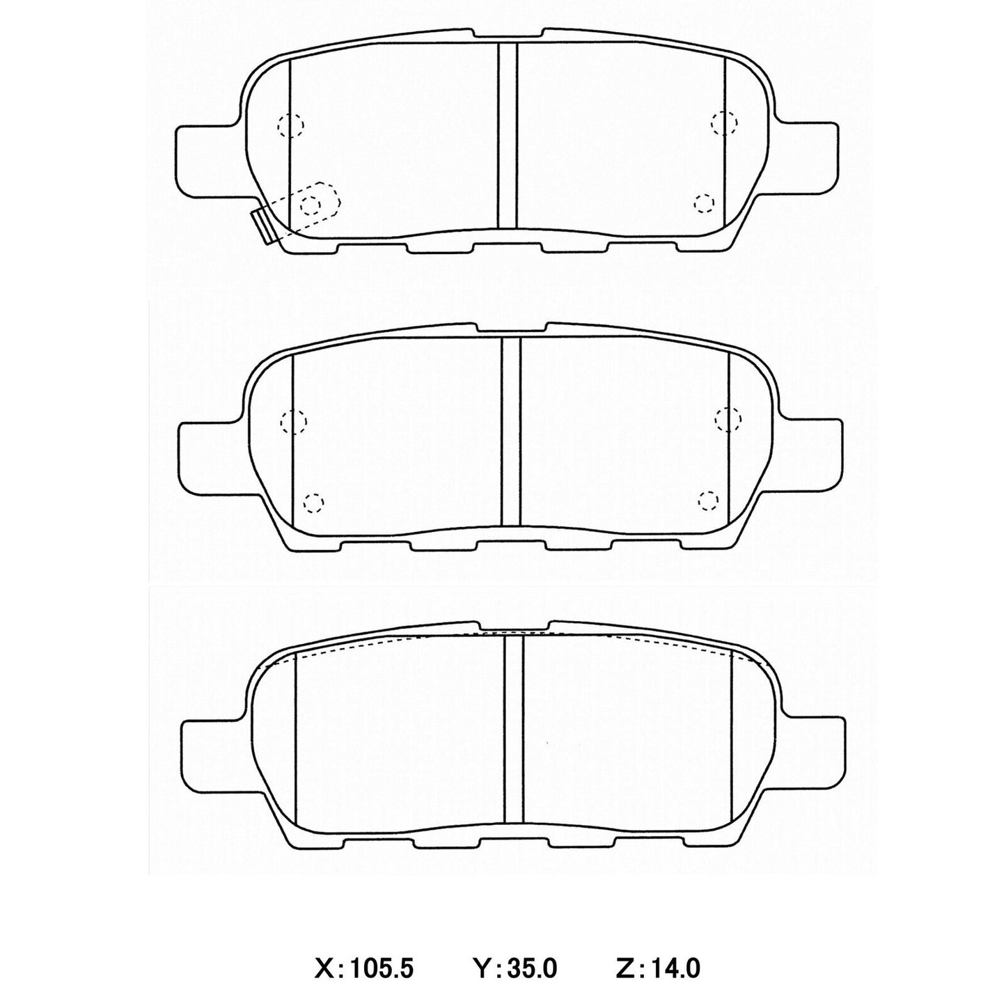 CIRCO  Brake Pads Nissan Stagea M35 / 350Z Touring / V35