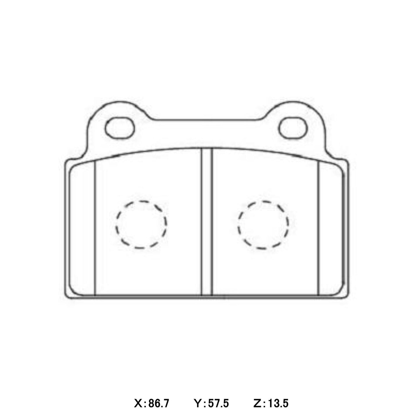CIRCO Race Brake Pads Mitsubishi Lancer Evolution X Brembo