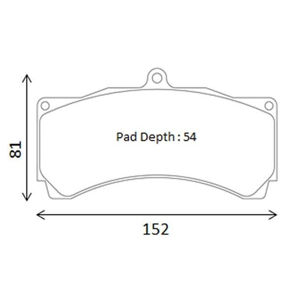 CIRCO Race Brake Pads AP Racing 6 pot RD54