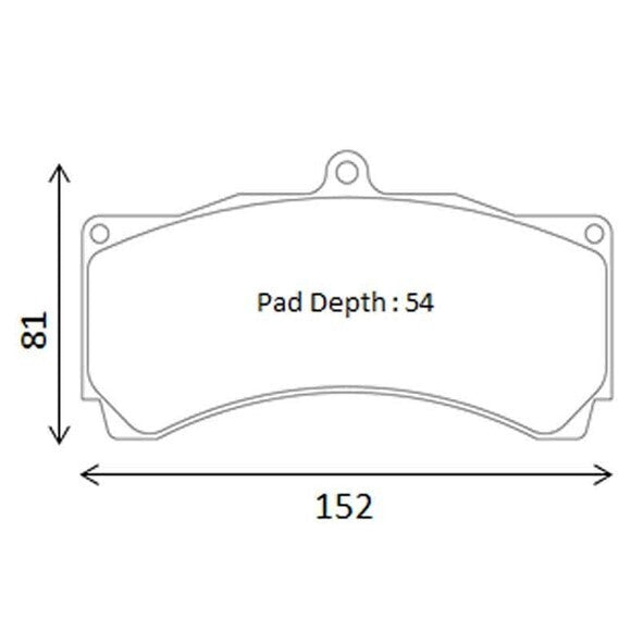 CIRCO  Brake Pads AP Racing 6 pot RD54