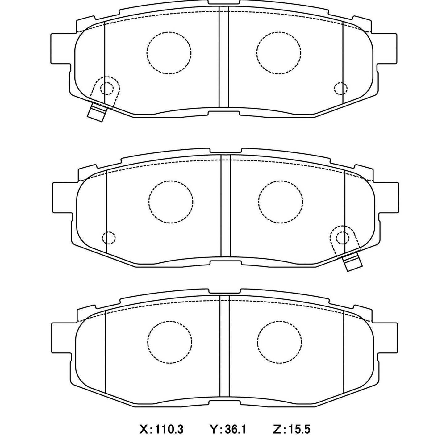CIRCO Rear Race Brake Pads Subaru BRZ / Toyota GT