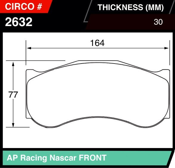 CIRCO Brake Pads AP / Brembo 6 piston GT