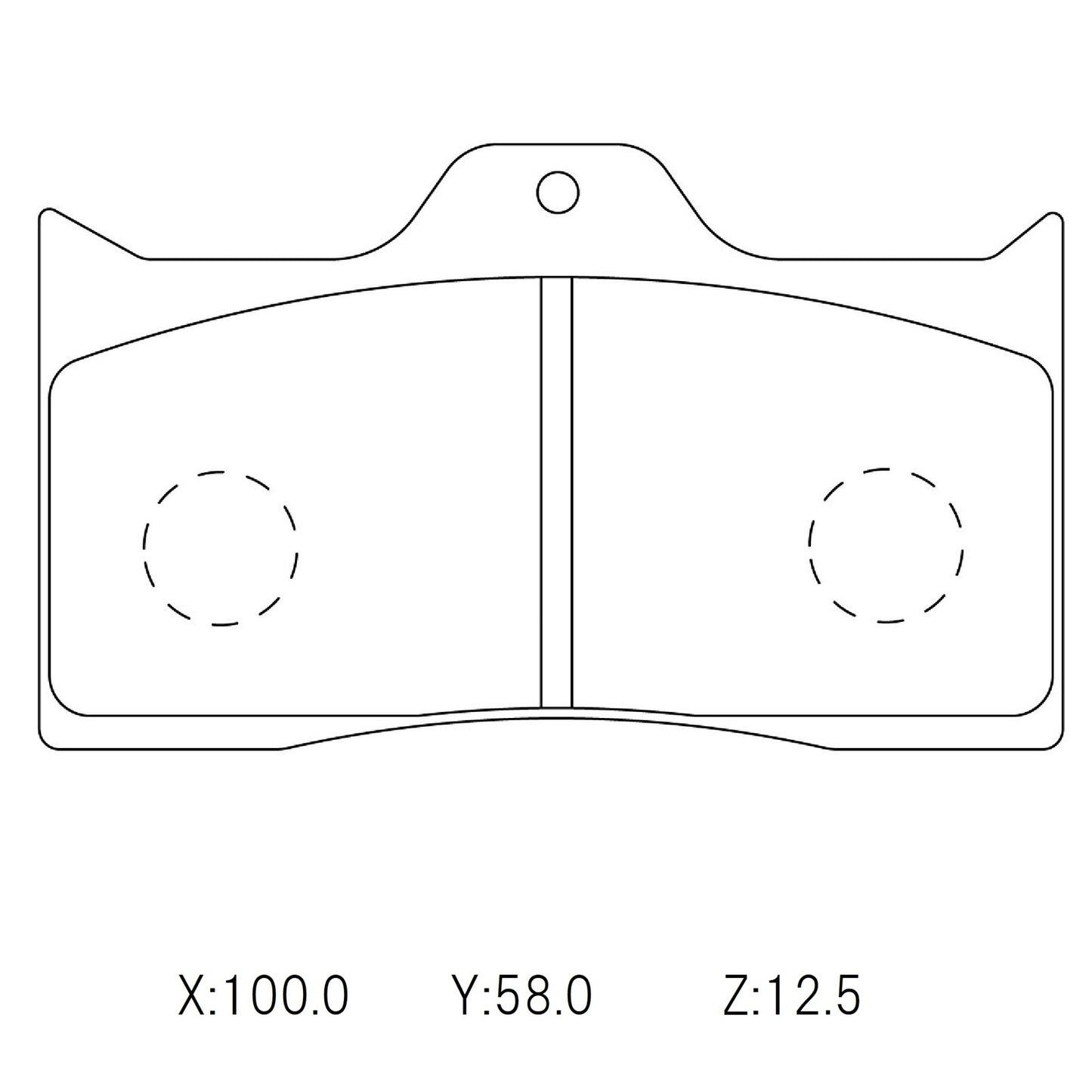 CIRCO Brake Pads Wilwood Forged Dynalite 7112 plate