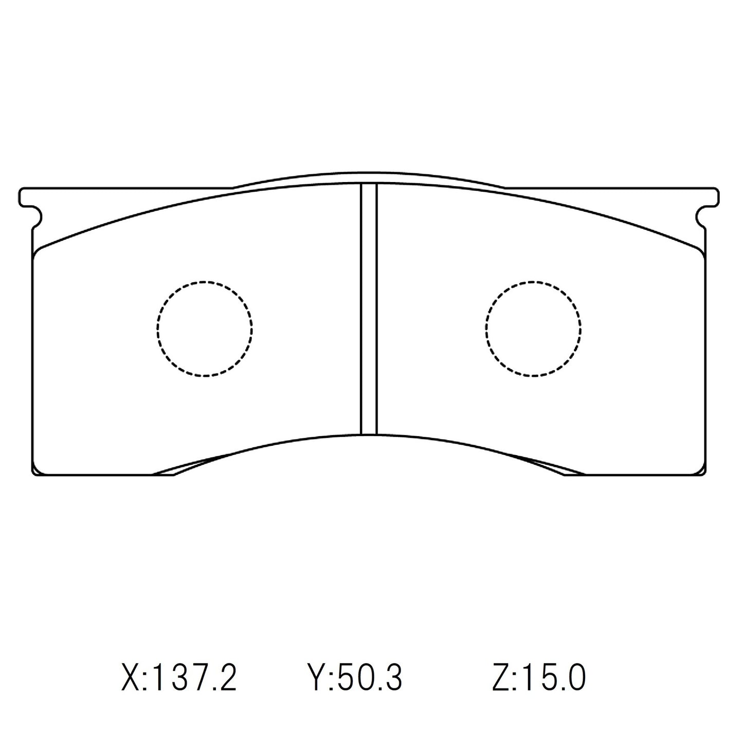 CIRCO Brake Pads Kelsey Hayes (LINCOLN) Historic