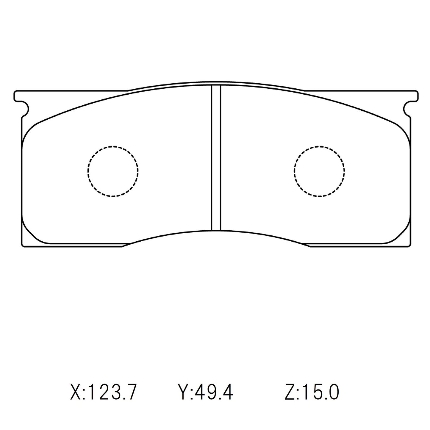CIRCO Brake Pads Kelsey Hayes (MUSTANG) Historic