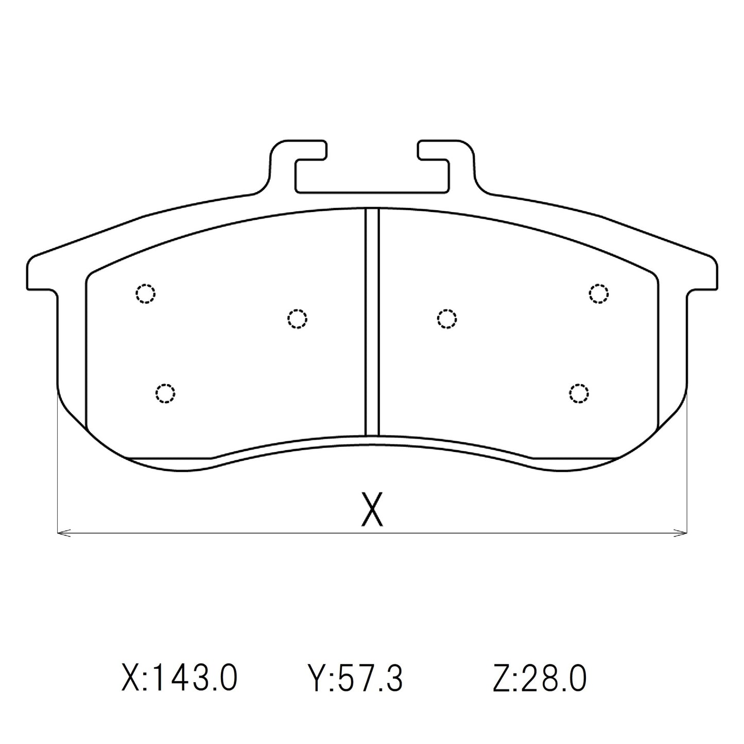 CIRCO Brake Pads PFC 7954 plate