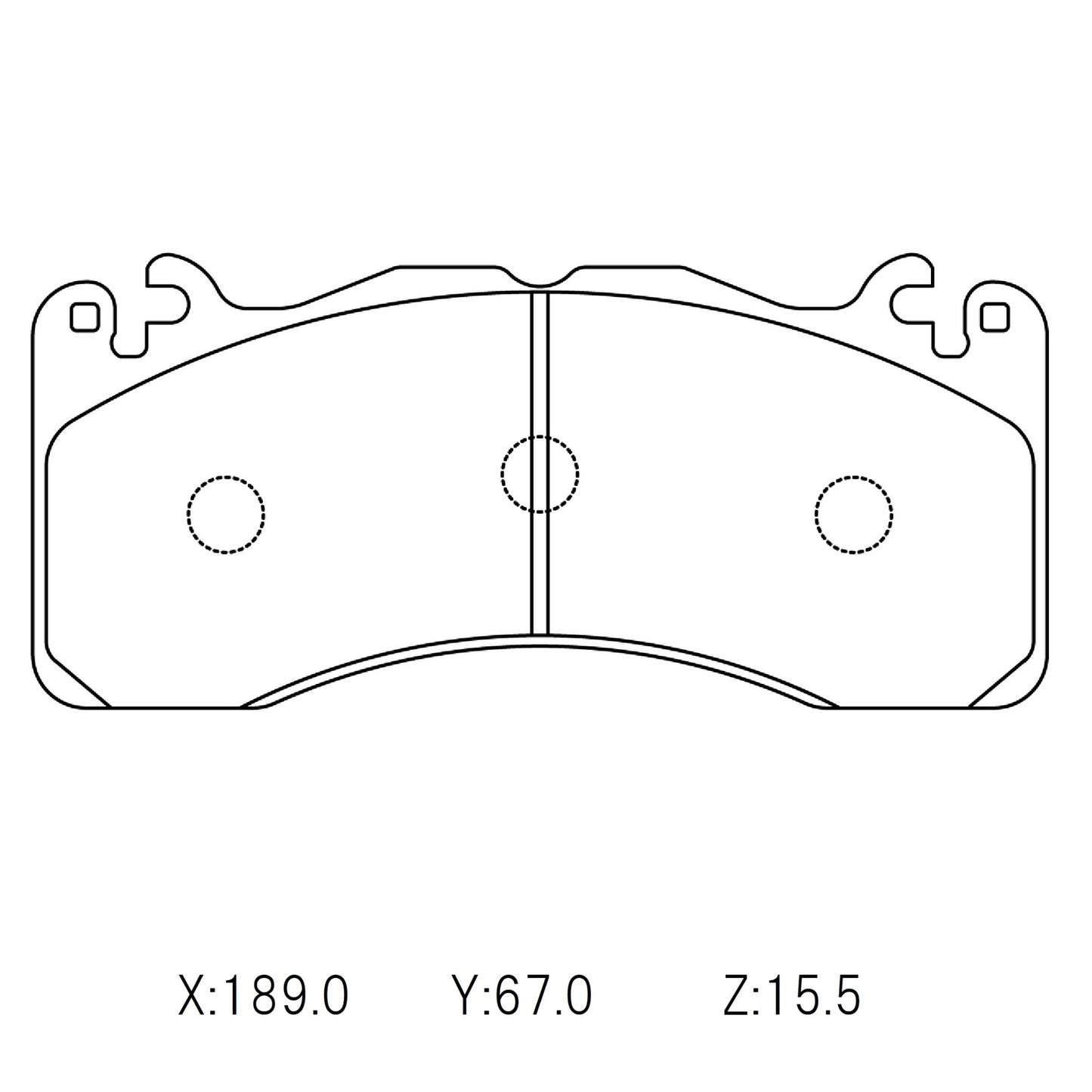 CIRCO Brake Pads Ford Mustang 2016 (Brembo)